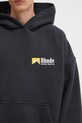 RHUDE cotton sweatshirt International Racing Logo black RHPF25HO07012