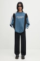 Bavlněná mikina Martine Rose Panelled 673JS01529D modrá