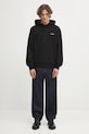 Carhartt WIP bluza bawełniana Hooded Script Embroidery Sweat I035392.0D2XX czarny