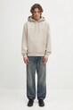 Βαμβακερή μπλούζα Carhartt WIP Hooded Script Embroidery Sweat I035392.2W1XX μπεζ