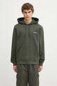 Бавовняна кофта Carhartt WIP Hooded Script Embroidery Sweat з капюшоном зелений I035392.3CDXX