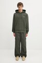 Pamučna dukserica Carhartt WIP Hooded Script Embroidery Sweat I035392.3CDXX zelena