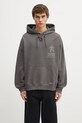 Хлопковая кофта Carhartt WIP Hooded Distance Sweat печать серый I035639.874J