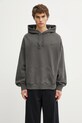 Carhartt WIP bluza bawełniana Hooded Benton Sweat z kapturem szary I034589.87GD