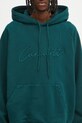 Carhartt WIP bluza bawełniana Hooded Ray Sweat zielony I035640.05AXX