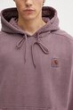 Βαμβακερή μπλούζα Carhartt WIP Hooded Vista Sweat μωβ I029523.33IGD