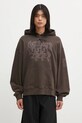 Carhartt WIP bluza bawełniana Hooded Hackwork Sweat z kapturem brązowy I035641.3EEXX