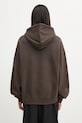 Odzież Carhartt WIP bluza bawełniana Hooded Hackwork Sweat I035641.3EEXX brązowy