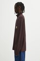Carhartt WIP sweter z dodatkiem wełny Detroit Half Zip Sweater I035398.33HXX brązowy AW25