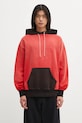 Aries bluza bawełniana Sunbleached Premium Temple z kapturem czerwony AR2002604