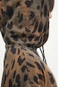 Aries bluza bawełniana Leopard Hoodie brązowy AR2003404