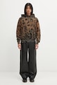 Aries bluza bawełniana Leopard Hoodie AR2003404 brązowy