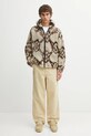 Daily Paper bluza polarowa Burned Shield Sherpa Hoodie 2521134 beżowy