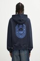 Daily Paper bluza bawełniana Candle Label Hoodie nadruk granatowy 2521106