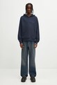 Βαμβακερή μπλούζα Daily Paper Candle Label Hoodie 2521106 σκούρο μπλε