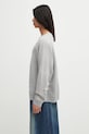 Pamučna dukserica Needles Deconstructed RW336 siva AW25