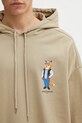 Maison Kitsuné bluza bawełniana Dressed Fox Oversize beżowy PM00707KM0340