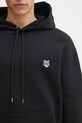 Maison Kitsuné bluza bawełniana Fox Head Comfort czarny PM00703KM0341