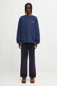 Carhartt WIP bluza bawełniana Script Embroidery I034496.3CCXX granatowy