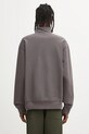Odzież Carhartt WIP bluza Half Zip American Script I027014.33CXX szary