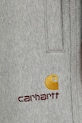 Carhartt WIP spodnie dresowe American Script Jogging szary I027042.V6XX