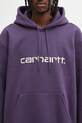 Carhartt WIP bluza Hooded Carhartt fioletowy I030547.38IXX