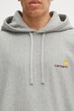 Carhartt WIP bluza Hooded American Script szary I028279.V6XX