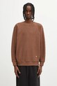 Ader Error bluza bawełniana SWEAT SHIRT gładkie brązowy BO01FWSW0103BR
