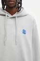 Ader Error cotton sweatshirt HOODIE gray BO42FYHD0101GR