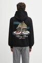 Filling Pieces bluza bawełniana Hoodie DJ nadruk czarny 422532501241
