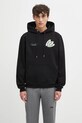 Odzież Filling Pieces bluza bawełniana Hoodie DJ 422532501241 czarny