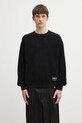 NEIGHBORHOOD bluza dwustronna bawełniana REVERSIBLE SWEAT nadruk czarny 252UWNH.CSM07