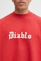 Willy Chavarria bluza bawełniana Diablo Hooligan czerwony WCJSY0118.006