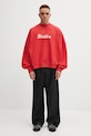 Willy Chavarria bluza bawełniana Diablo Hooligan WCJSY0118.006 czerwony
