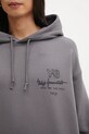 Y-3 bluza bawełniana M MERCH HODDIE szary KB2605