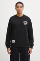 AAPE bluza Aaper Crew Neck pozostałe czarny AAPSWMC366XXP