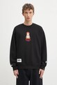 Odzież AAPE bluza Aaper Crew Neck AAPSWMC368XXP czarny