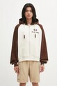 AAPE bluza Main Zip Up Sweater wzorzyste beżowy AAPSWMC387XAP