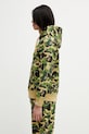 Pamučna dukserica A Bathing Ape ABC Camo 001PPL801009M zelena AW25