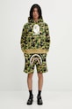 Pamučna dukserica A Bathing Ape ABC Camo 001PPL801009M zelena
