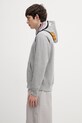 A Bathing Ape bluza bawełniana Shark 001PPL801301M szary AW25