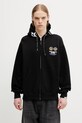 AAPE bluza rozpinana z kapturem z bawełną męska czarny AAPSWM9796XXP