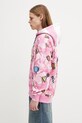 AAPE bluza rozpinana z kapturem bawełniana męska AAPSWM9796XAP różowy AW25