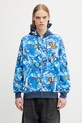 AAPE bluza rozpinana z kapturem z bawełną męska niebieski AAPSWM9796XAP