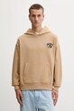 Bavlněná mikina Barrow F5BWUAHS051 béžová AW25