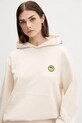 Barrow bluza bawełniana beżowy F5BWUAHS058