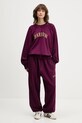 Barrow bluza bawełniana fioletowy F5BWUASW026