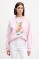 Barrow hanorac de bumbac F5BWUASW048 roz AW25