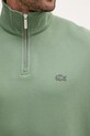 Bombažen pulover Lacoste SH7759 zelena