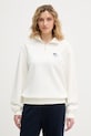 Bombažen pulover Lacoste SH2735 bež AW25